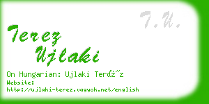 terez ujlaki business card